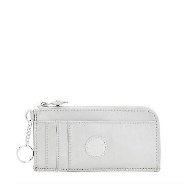 Kipling Dafni Metallic Wallet Portefeuille Zilver | BE 2174IL